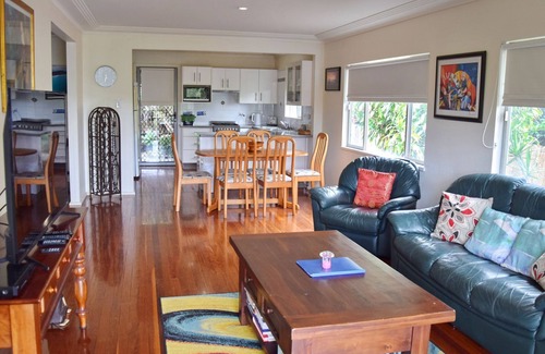 South West Rocks House | Beachside Retreat: Pet Friendly with Oceanfront Pool Access