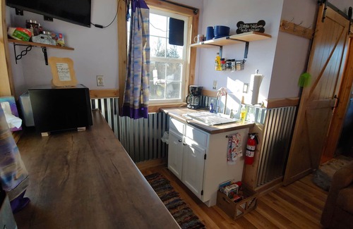 Buchanan County Cabin | Pet-Friendly Tiny Cabin on the Farm with Ocean View