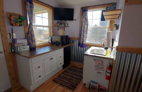 Buchanan County Cabin | Pet-Friendly Tiny Cabin on the Farm with Ocean View