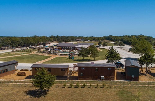 Denison Hotel | Relaxing Tiny Home Vacations Resort with Pool & Spa