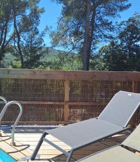 Le Thoronet House | Discover Villa Sisyphe: Tiny House with Pool & Ocean View