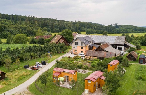 Stetten Apartment | Cozy Tiny-House at Biolandhof Geßler with Ocean Views