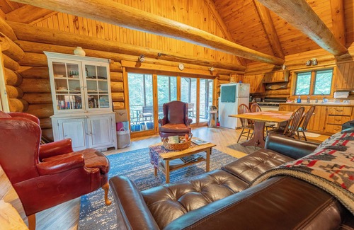 Covington Cabin | Tranquil Tioga Falls Cabin with Spa and Waterfall View