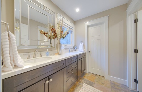 Sand Creek House | Beautiful Tipton Home with Private Lakefront & Fire Pits
