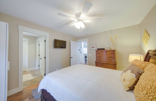 Sand Creek House | Beautiful Tipton Home with Private Lakefront & Fire Pits