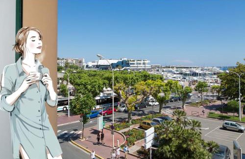 Le Suquet Apartment | Serene Top Floor Room with 2 Beds & Stunning Sea View