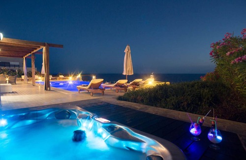 Pefkos Villa | Elegant 5-Bedroom Villa with Private Pool & Tennis Court