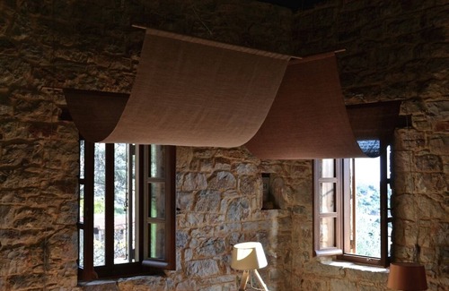Vrousti House | Idyllic Stone House with Pool and Stunning Mountain Views