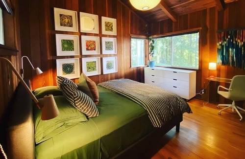 Cazadero House | Tranquil Designer Forest Retreat- hot tub, dog friendly, ocean view, 4bd/ 1ba