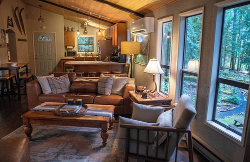 Packwood House | Serene Forest Retreat with Cedar Hot Tub & Private Sauna
