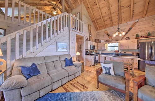 Hidden Lake Cabin | Serene Treetop Hideout with Mountain Views & Spa Amenities