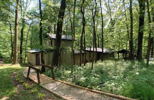 Highland  Vermillion County Cabin | Cozy Treetops Cabin in the Woods - Guest Rated 9.8/10!