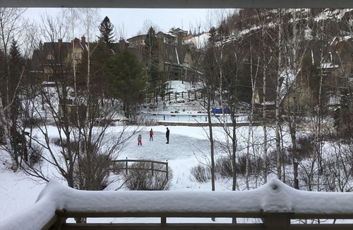Mont-Tremblant Condo | Sunny 4-Bedroom Tremblant Retreat with Pool and Fire Pit
