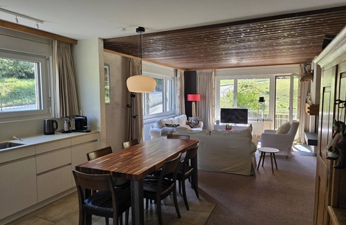 Parpan Apartment | Relax at Triangel D Sieben with Spa and Family-Friendly Amenities