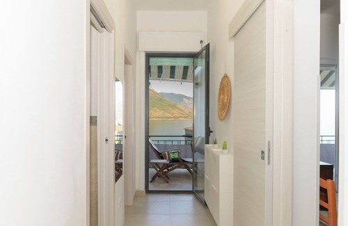 Villammare Apartment | Trilocale with Scenic Terrace Steps from the Beach