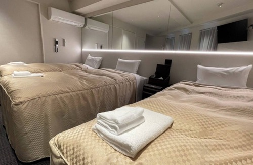 Nara Hotel | Cozy Triple Room with Kitchen in Nara Nara