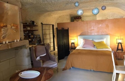 Rochecorbon House | Relaxing Troglodytes "Loire Sauvage" with Spa & Hot Tub