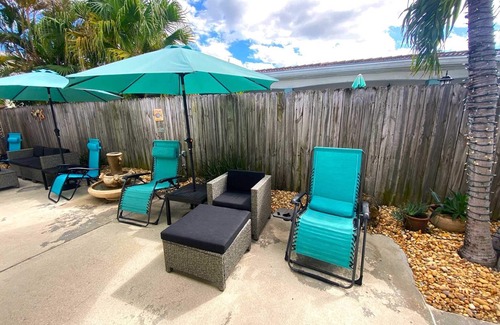 East Fort Lauderdale Villa | Experience Tropical Garden Villa: Steps to Sun and Sand!