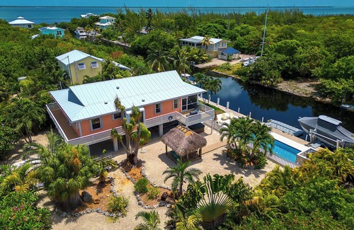 Big Pine Key House | Paradise Retreat: Home with Pool, Dock & Tiki Hut