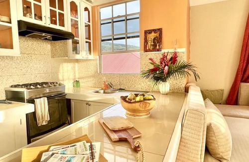 Mahaut Apartment | Tropical Penthouse Overlooking Caribbean Sea