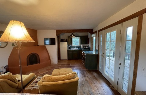 Nambe Pueblo Cabin | Cozy Truchas Mountain Casita with Kitchen & High Ratings