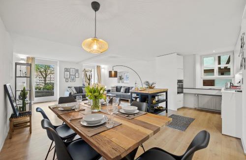 Basel City Centre Apartment | Riverside Retreat with Terrace, Netflix & Apple TV Access