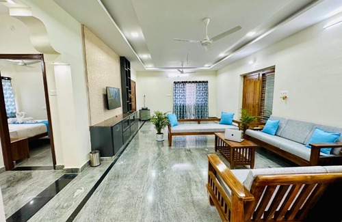 Tirupati Apartment | Book TrueLife Homestays - Bhavya Manor with Fast WiFi & Garden