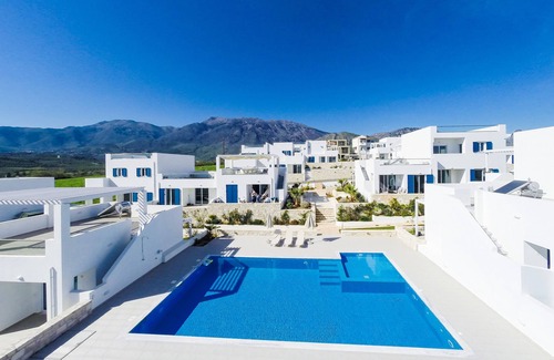 Kavros House | Beachside Modern Retreat with Pool and Ocean Views