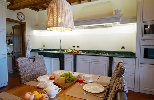 San Pietro in Bossolo Villa | Unforgettable Tuscany Stone Villa with Ocean Views & Spa