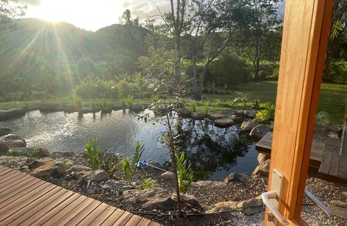 Byangum House | Eco-Friendly Tweed Hinterland Cabin with Pool & Hot Tub