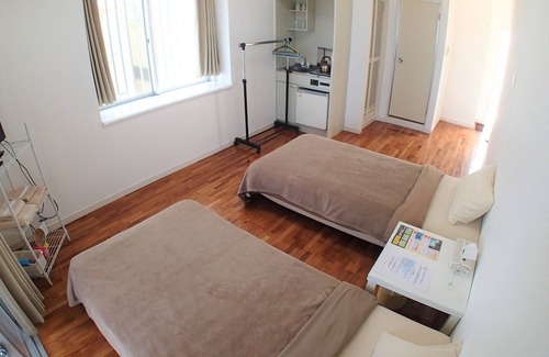 Kadena Hotel | Ocean View Twin Room with Kitchen in Nakagami-gun, Okinawa