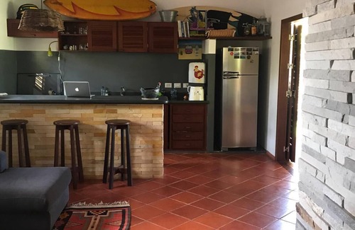 Sao Miguel de Touros House | Cozy Two-Bedroom House on R. das Velas with Kitchen