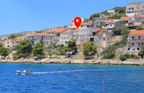 Okrug Donji Apartment | Idyllic Two-Bedroom Apartment Steps from Okrug Donji Beach