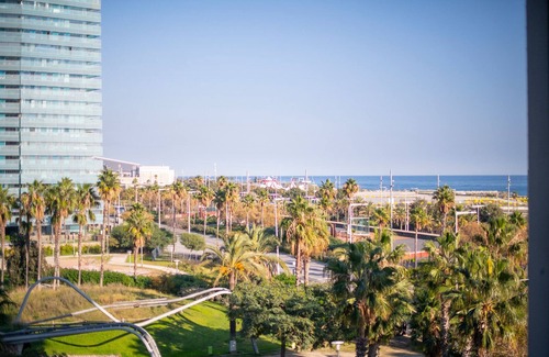 Diagonal Mar i el Front Maritim del Poblenou Apartment | Elegant Two-Bedroom Apartment with Pool and Terrace