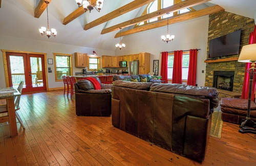 Dahlonega Cabin | New Listing! Two Cabins with Hot Tubs & Playground for 22