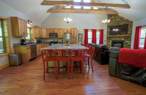 Dahlonega Cabin | New Listing! Two Cabins with Hot Tubs & Playground for 22