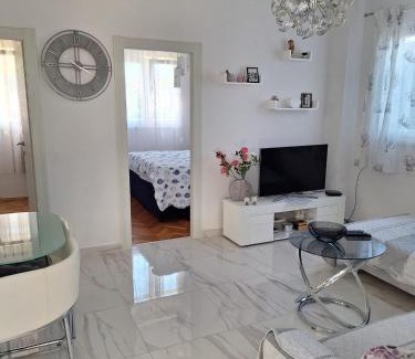 Okrug Donji Apartment | Enjoy Oceanfront Two-Room Apartment LIDIJA with Terrace