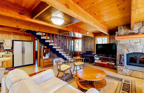 Comstock Acres Cabin | Cozy Dog-Friendly Cabin with Fireplace and Scenic Decks