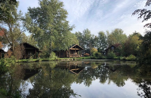 Hechthausen Apartment | Pet-Friendly Type D7 Log Cabin with Ocean View - 10/10 Rated