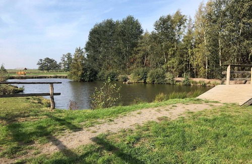 Hechthausen Apartment | Pet-Friendly Type D7 Log Cabin with Ocean View - 10/10 Rated