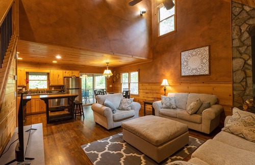 Martin Cabin | Ultimate Lakefront Cabin with Dock, Theater & Game Room