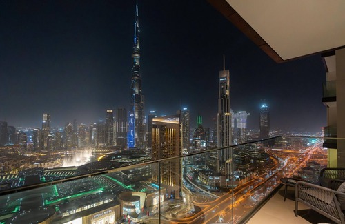 Bur Dubai Apartment | Exclusive Burj Khalifa Views with Designer Amenities