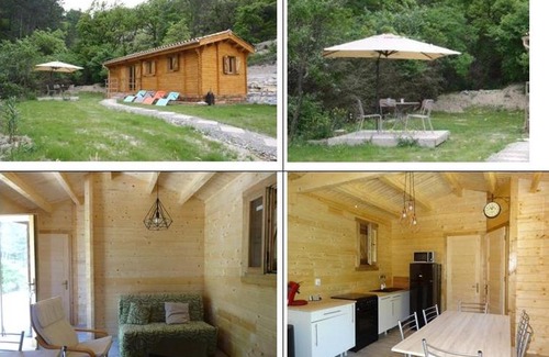 Aouste-sur-Sye Ski Chalet | Cozy Wooden Chalet Surrounded by Lush Greenery