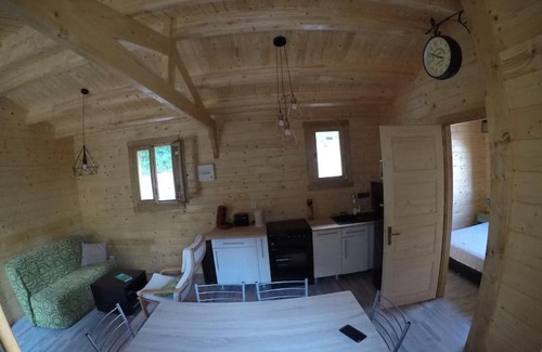 Aouste-sur-Sye Ski Chalet | Cozy Wooden Chalet Surrounded by Lush Greenery