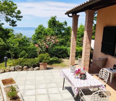 Montefiascone House | Scenic Escape at Un Giardino sul Lago with Ocean Views