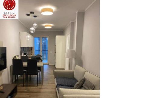 San Donato Milanese Apartment | Relaxing Oasis Steps from Policlinico with Family-Friendly Perks