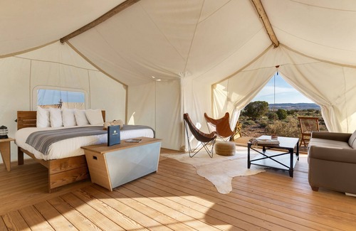 Moab Cabin | Experience Nature at Under Canvas Moab - Family-Friendly Stay