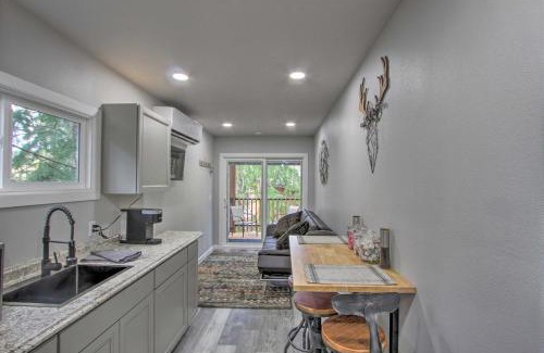 Pierce County Apartment | Unique Container Studio with Deck, Fire Pit & 10/10 Rating!