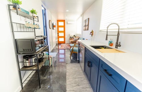 Joshua Tree Villa | Remarkable Container Home with Heated Pool & Mountain Views