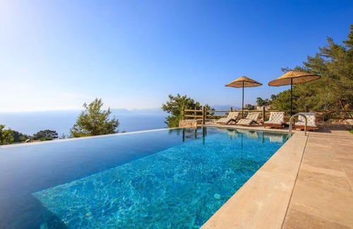 Faralya Villa | Serene Faralya Villa with Stunning Sea Views and Pool